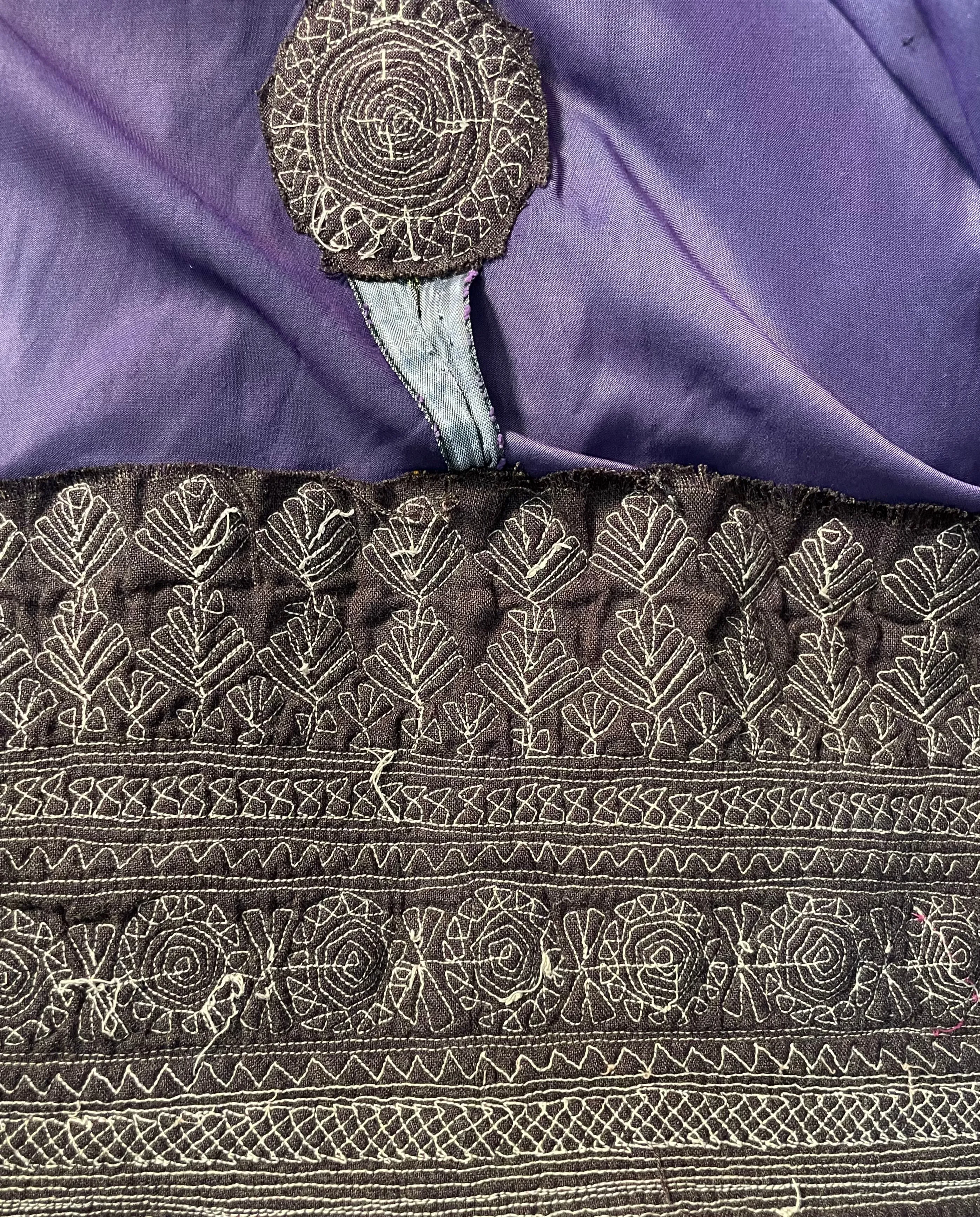 1970s Afghani Velvet and Intricately Embroidered Kuchi Gown