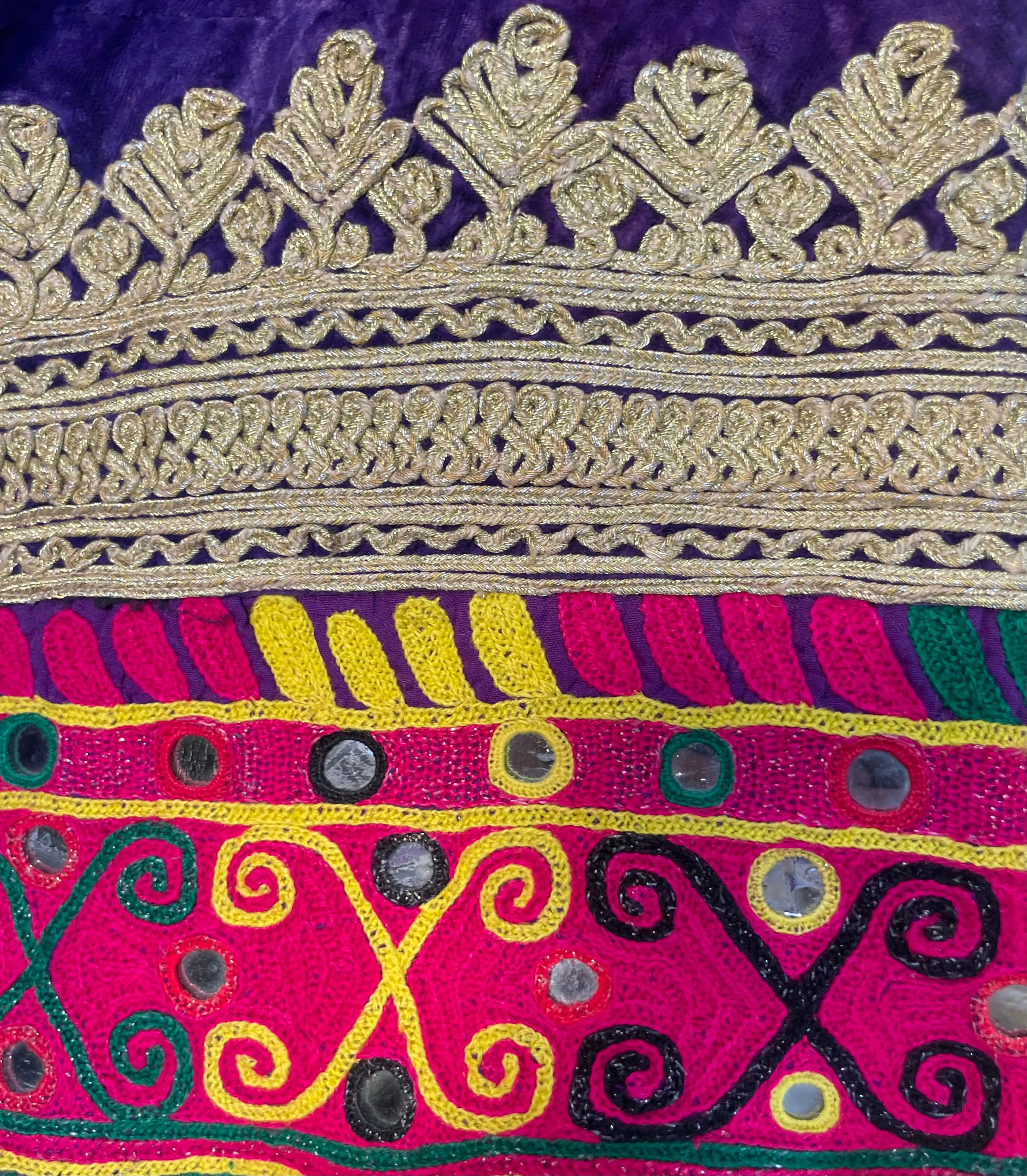 1970s Afghani Velvet and Intricately Embroidered Kuchi Gown