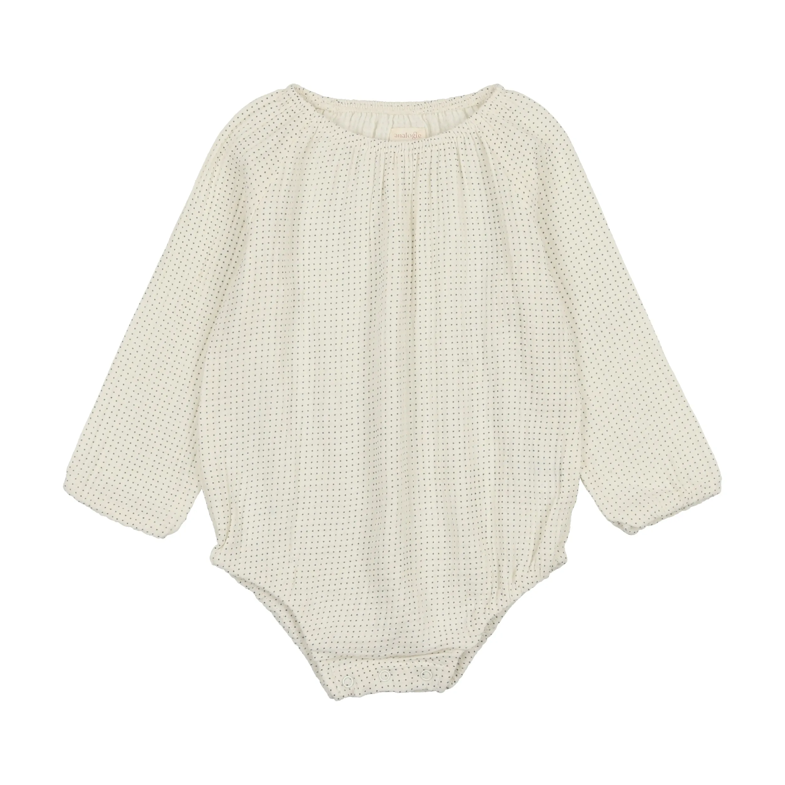 Analogie Gauze Dot Romper - Off Navy