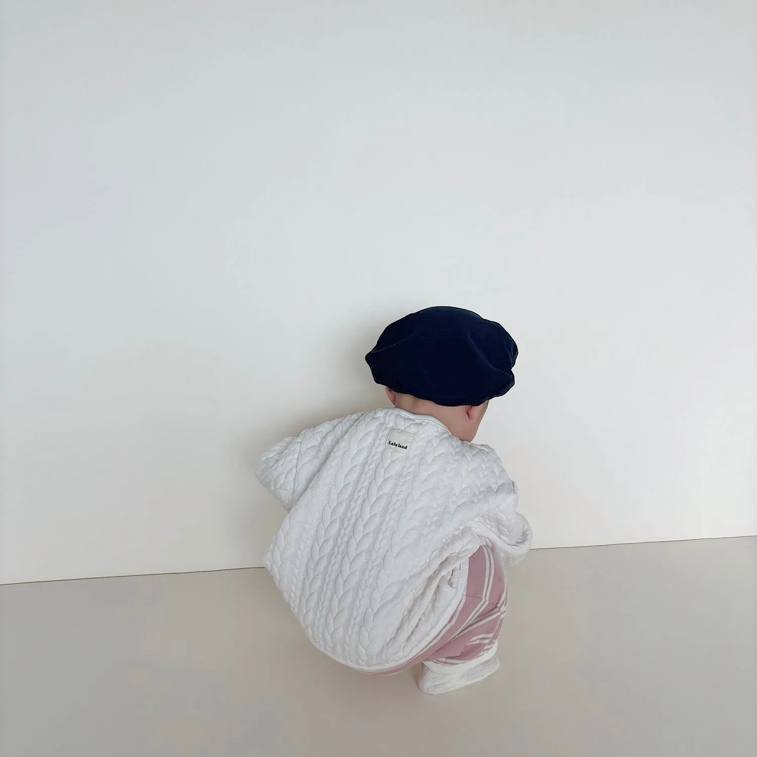 Baby Quilted Cardigan - Cream