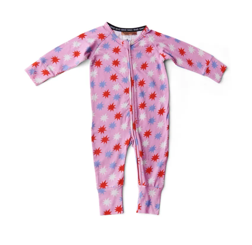 Be A Star Organic LS Zip Romper - LAST ONE Size 18-24 mths
