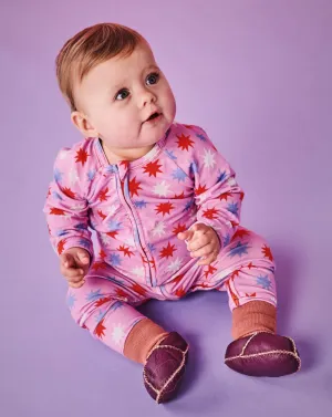 Be A Star Organic LS Zip Romper - LAST ONE Size 18-24 mths