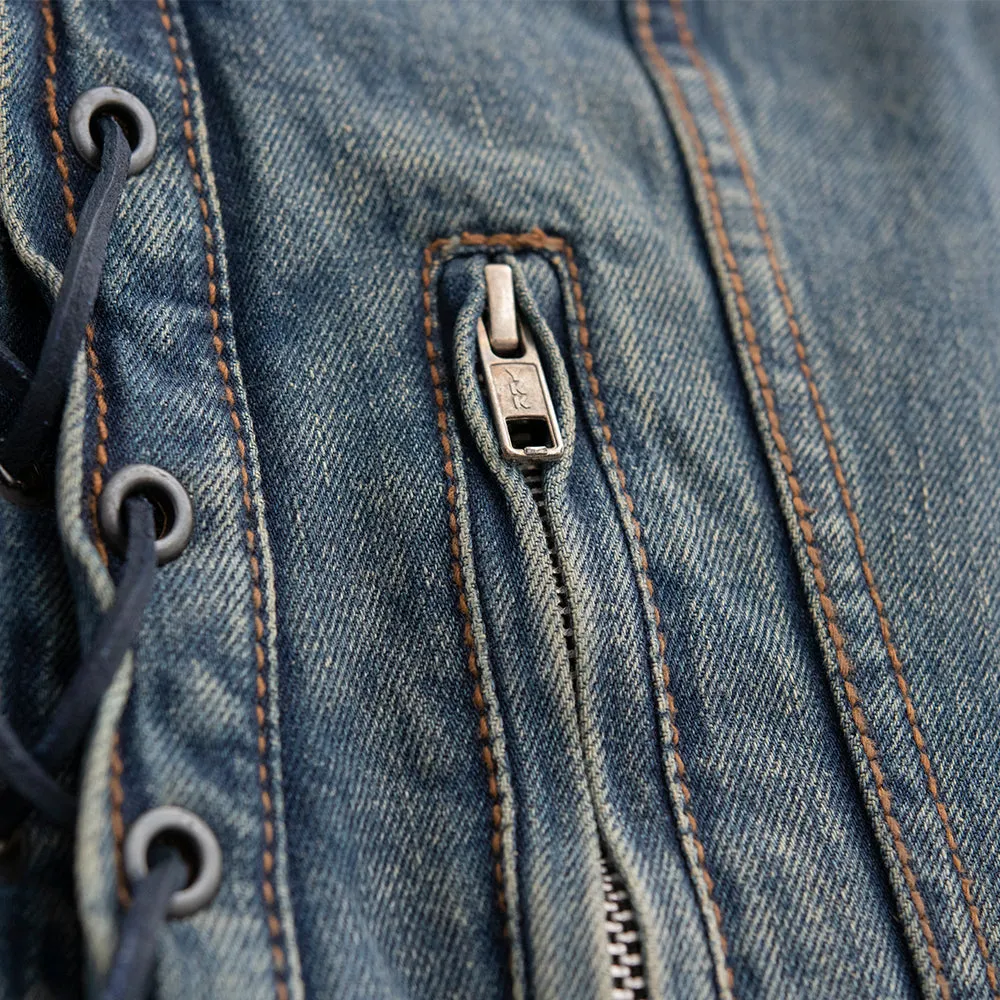 BELLE RIDER Motorcycle Denim Vest