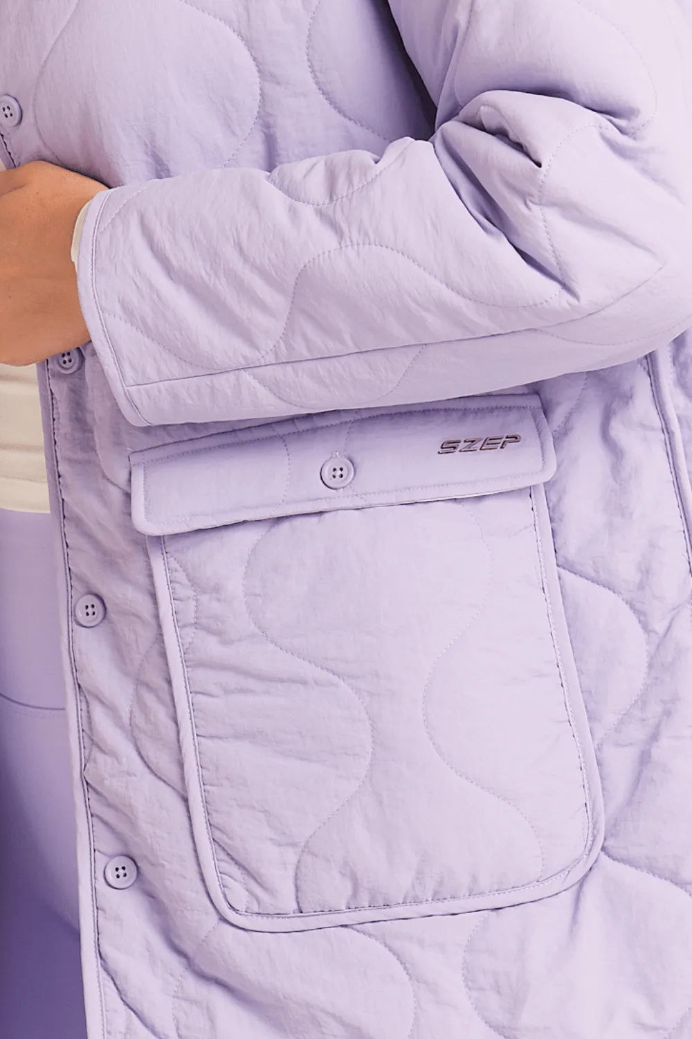 Bloom Quilted Jacket - Violet