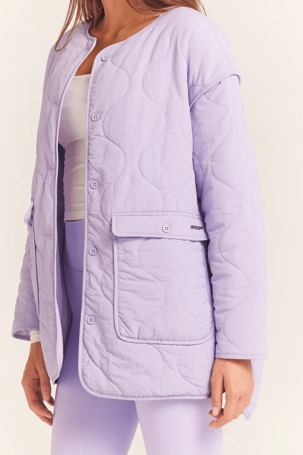 Bloom Quilted Jacket - Violet