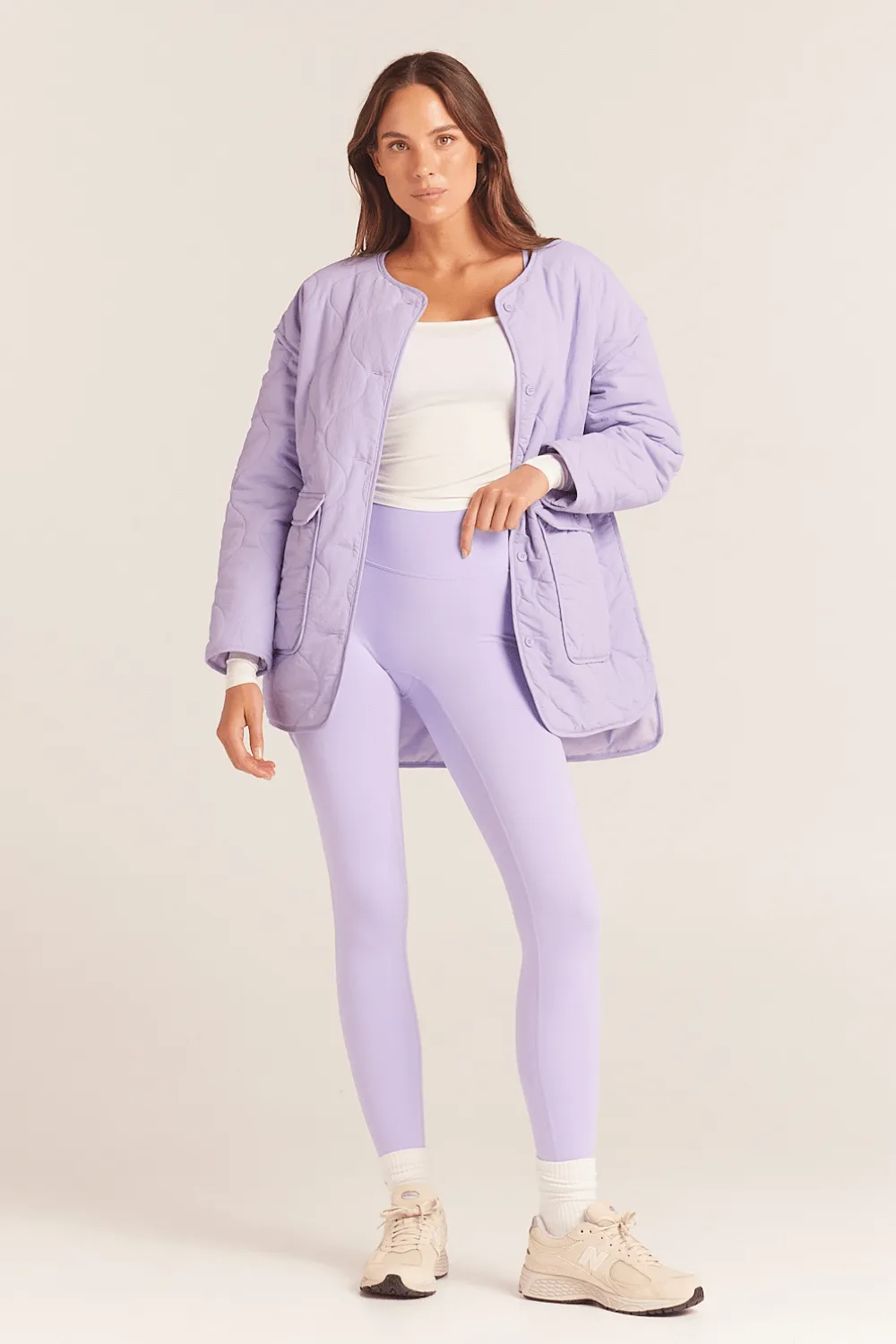 Bloom Quilted Jacket - Violet