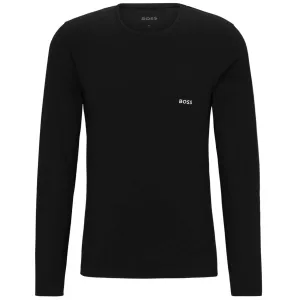 BOSS EMBROIDERED LOGO CLASSIC LONG SLEEVE T-SHIRT