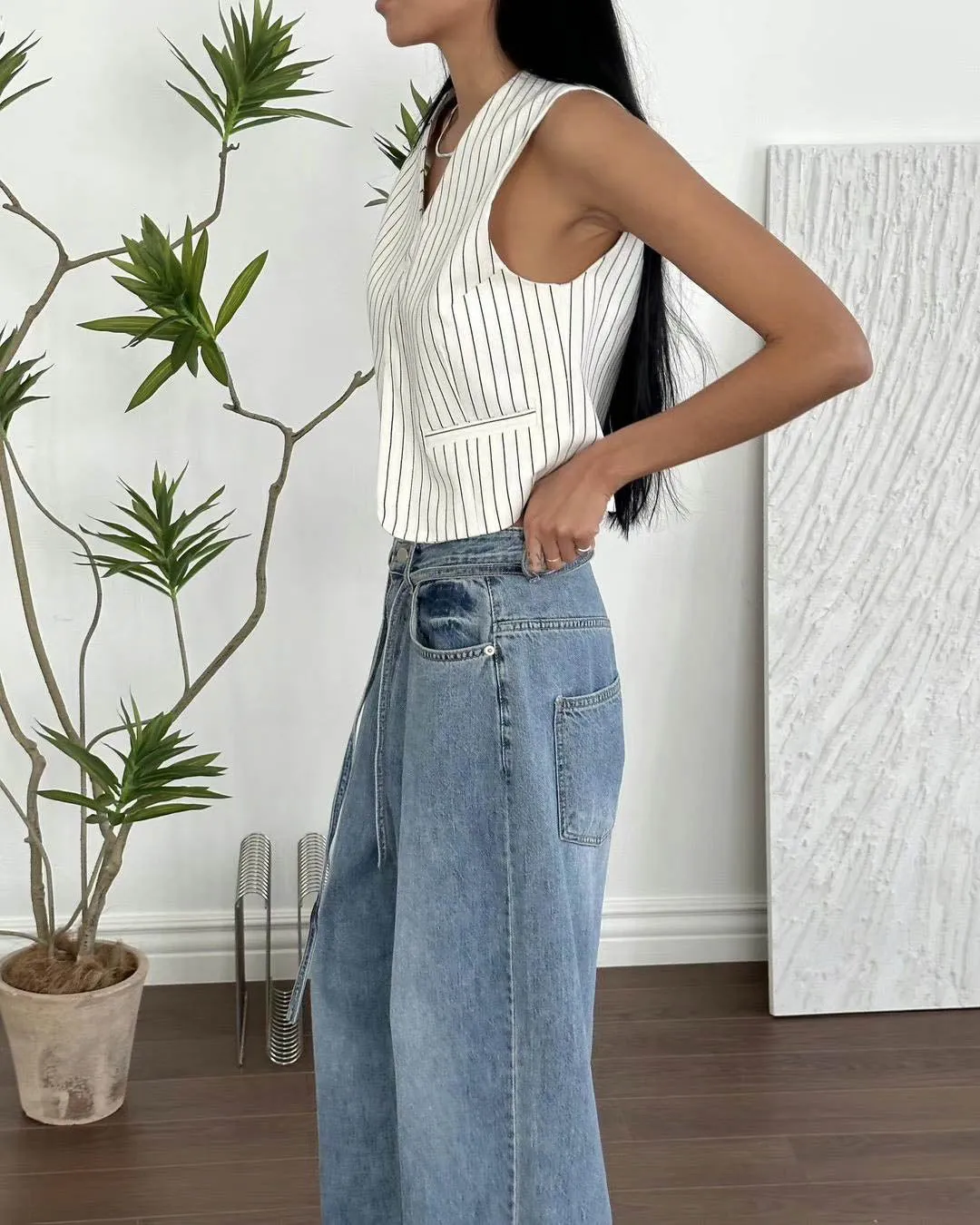 BRUNI PINSTRIPE VEST