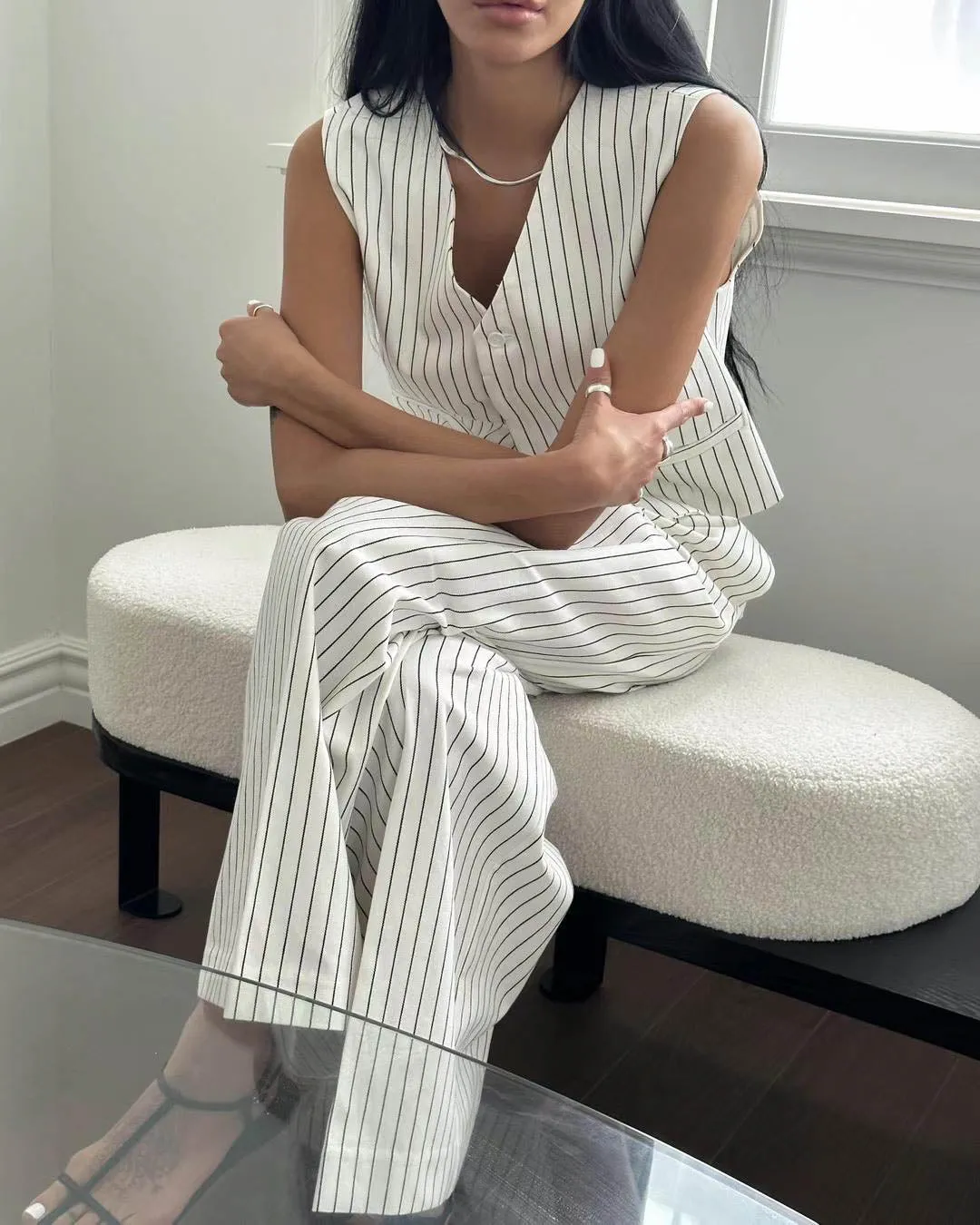 BRUNI PINSTRIPE VEST