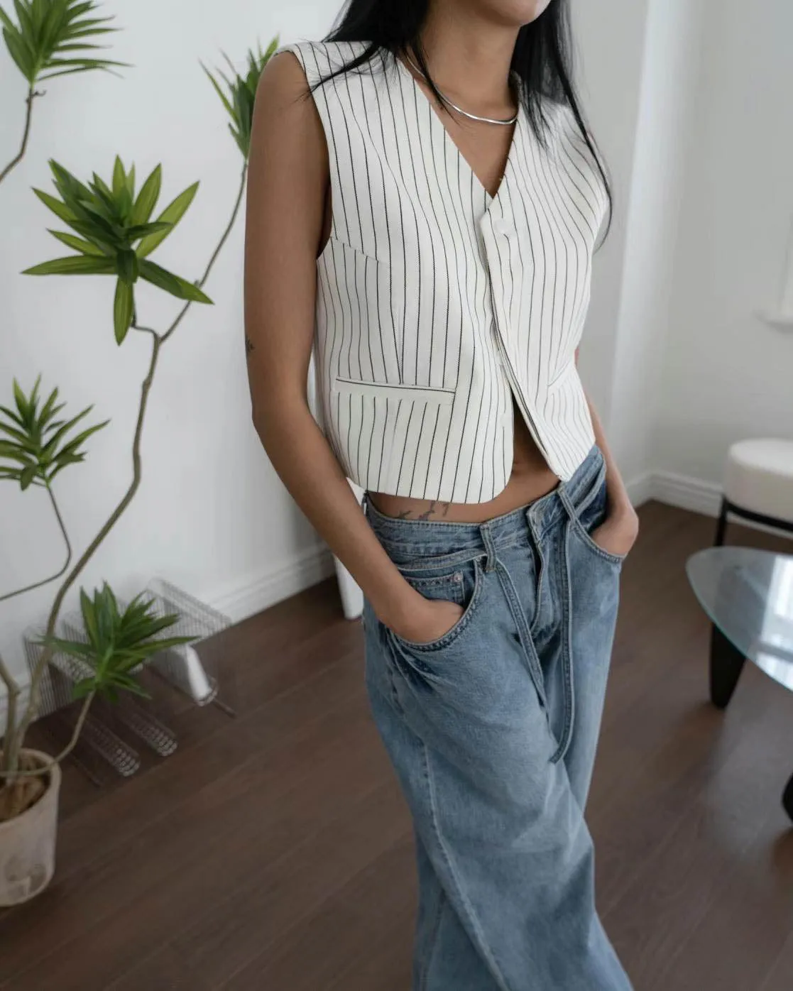 BRUNI PINSTRIPE VEST