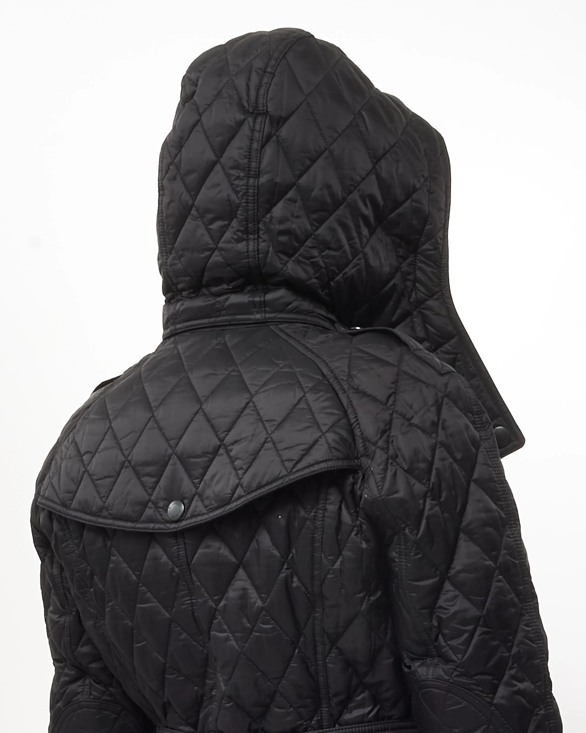 Burberry Black Diamond Quilted Nylon Finsbridge Jacket - M