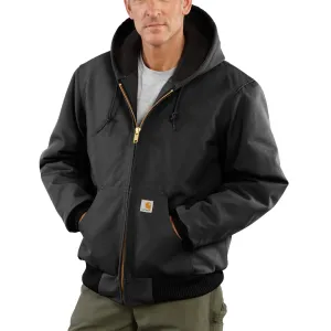 Carhartt Men's Loose Fit Firm Duck Insulated Flannel-Lined Active Jac