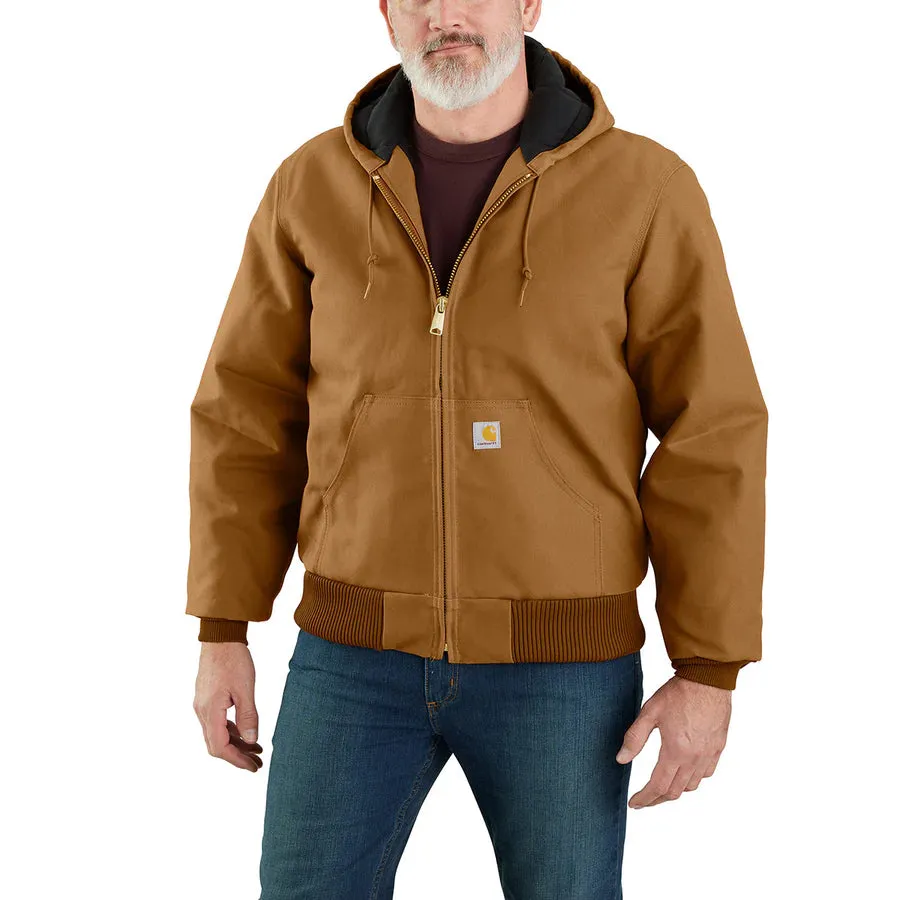 Carhartt Men's Loose Fit Firm Duck Insulated Flannel-Lined Active Jac