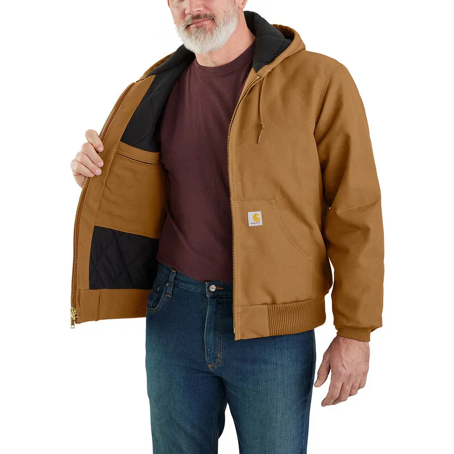 Carhartt Men's Loose Fit Firm Duck Insulated Flannel-Lined Active Jac