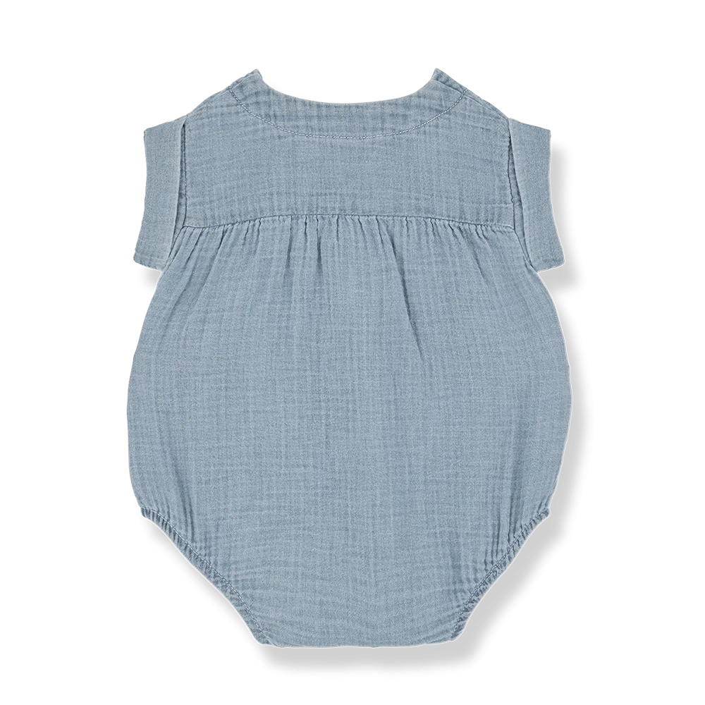 Carlo Denim Muslin Romper