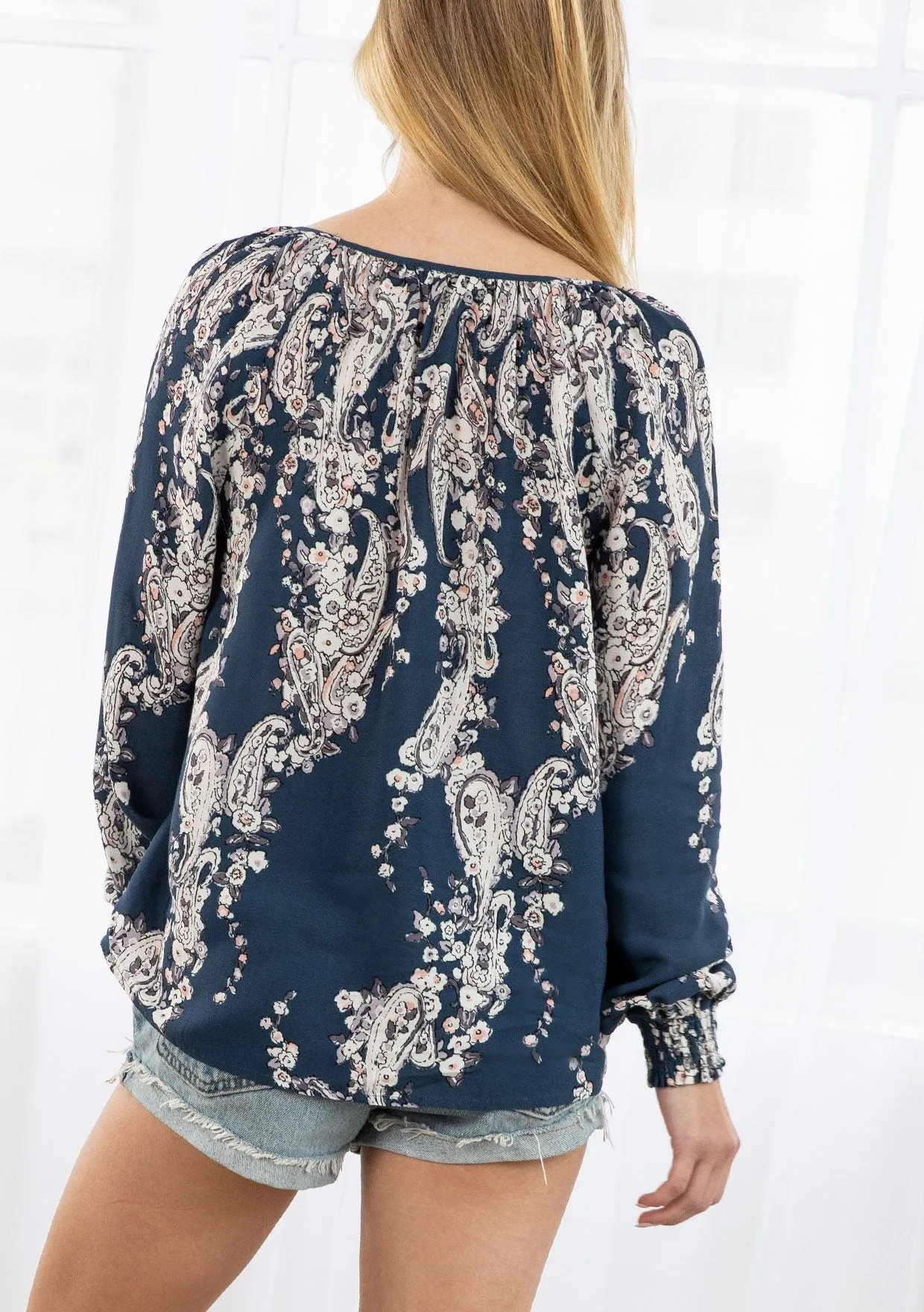 Cassis Floral Top