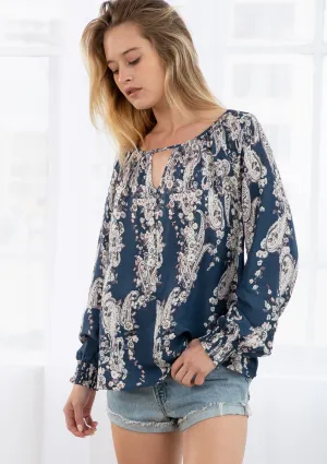 Cassis Floral Top