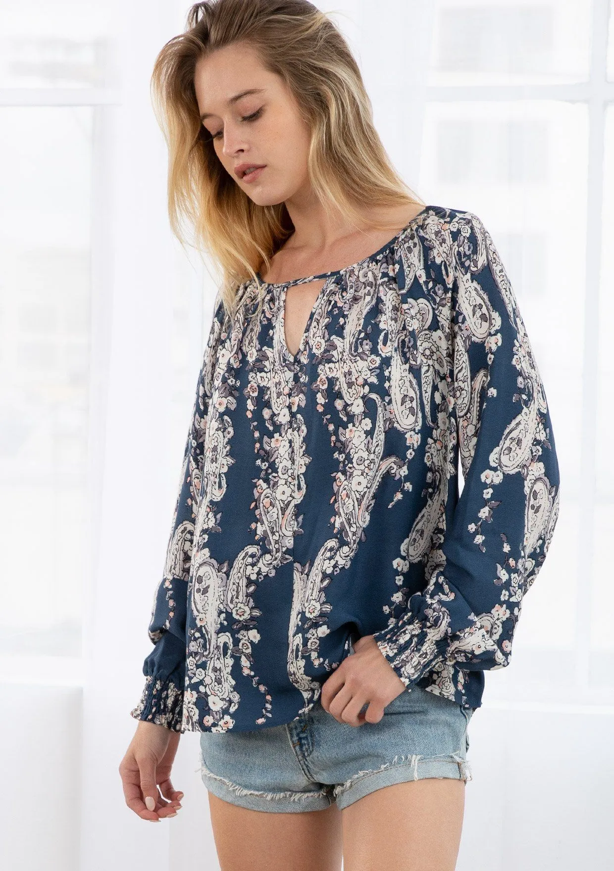 Cassis Floral Top