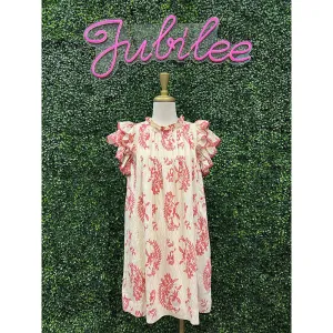 Claire Manor Ruffle Sleeve Mini Dress