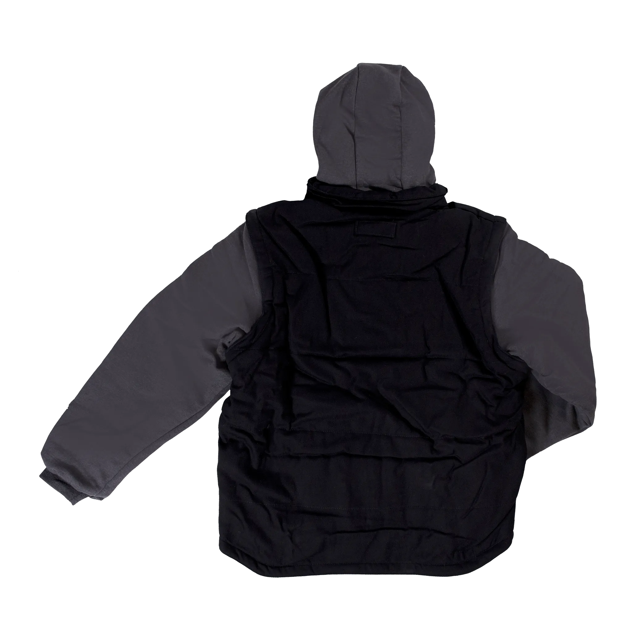 CLI8A226-2XL-Black Jacket Tough Duck- Zip-Off Sleeve