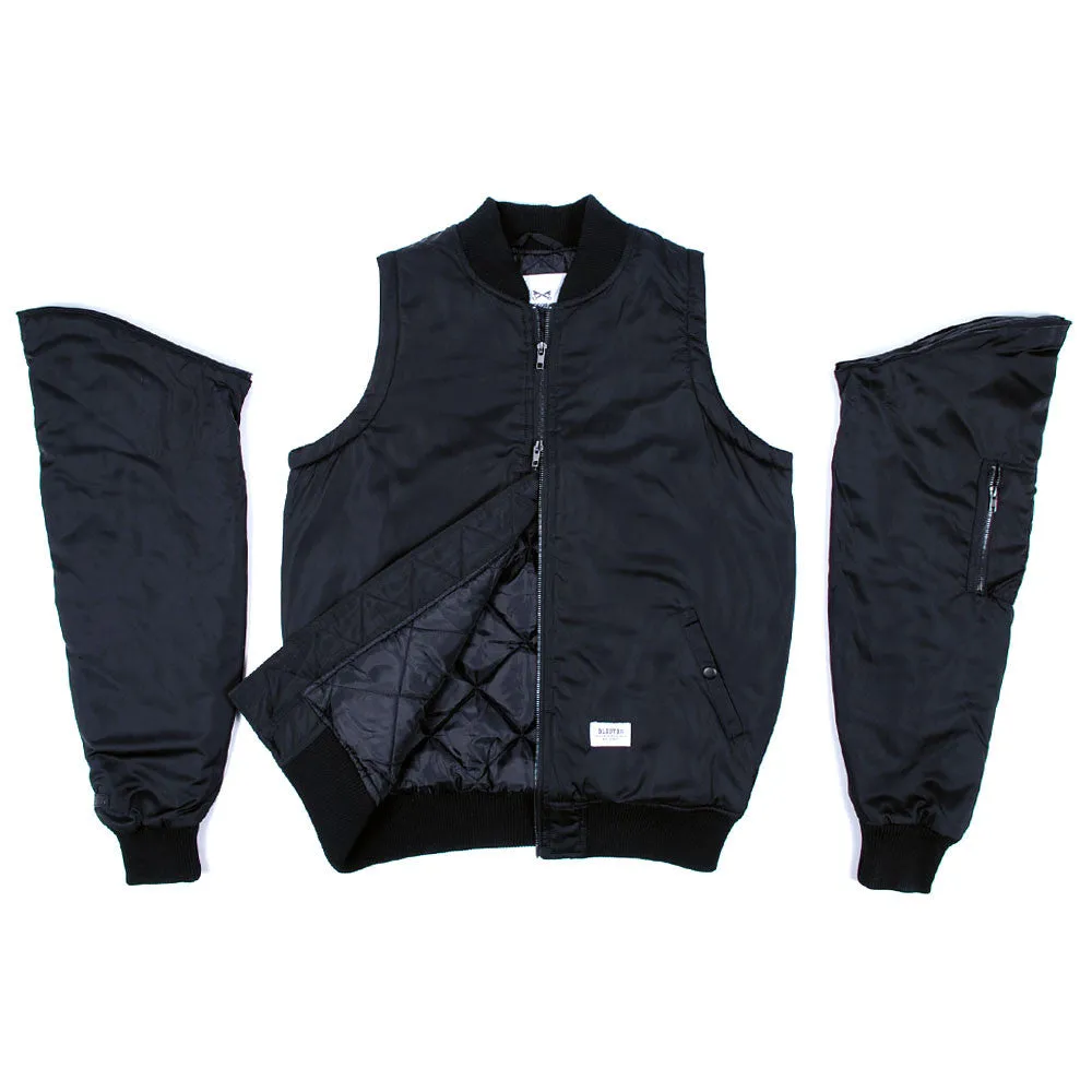 Convert MA1 Flight Jacket (Convertible Vest) - Black