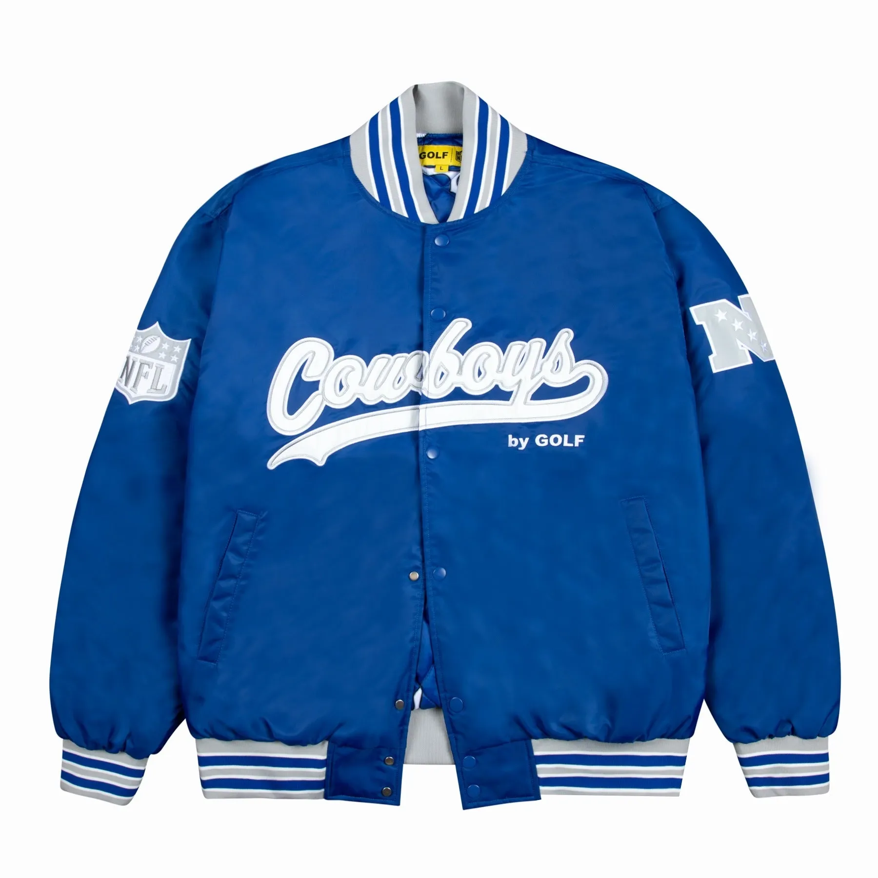 COWBOYS SATIN BOMBER JACKET by GOLF WANG