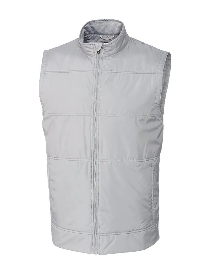 Cutter & Buck Men's Stealth Hybrid Quilted Full Zip Vest