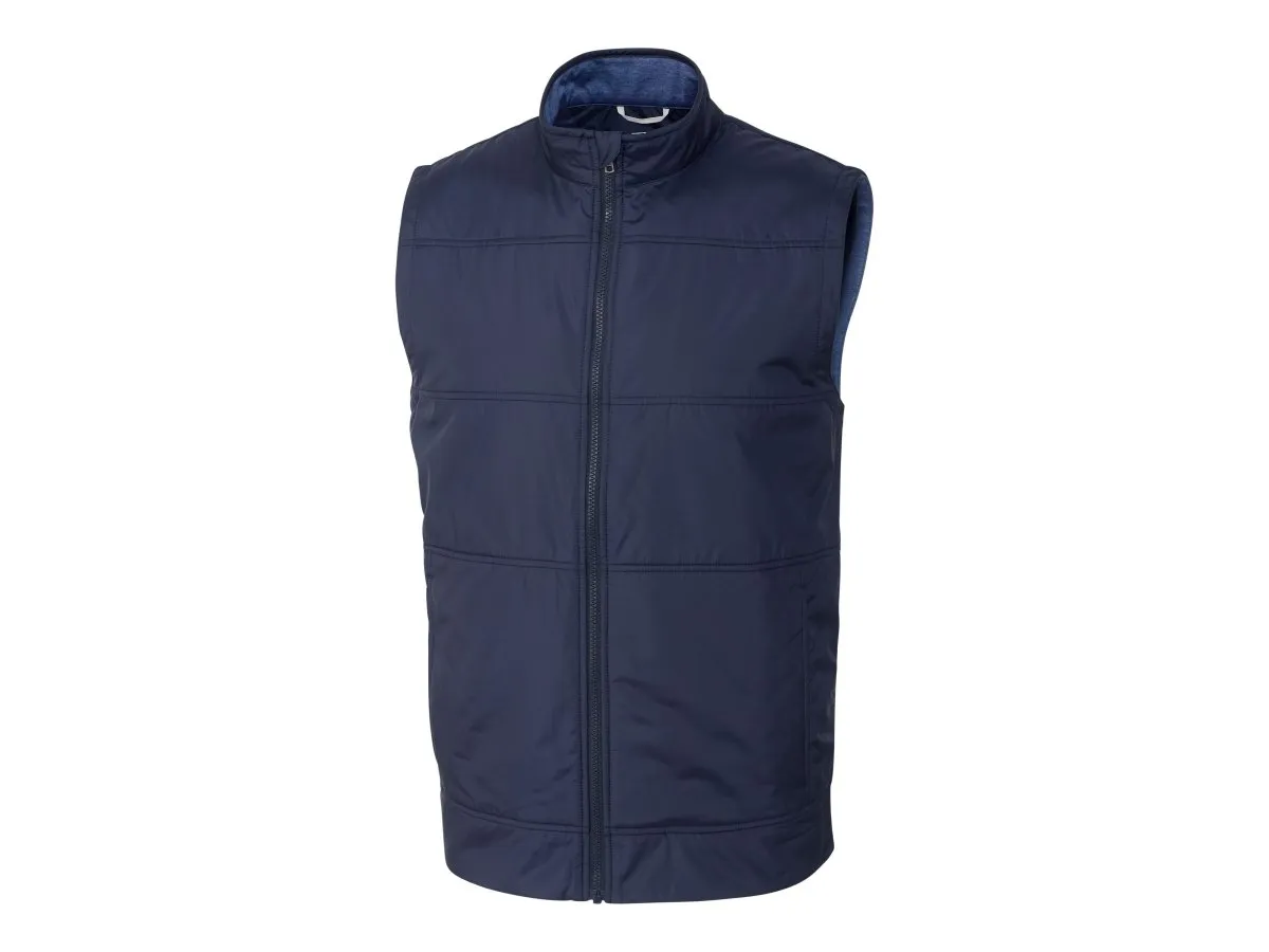Cutter & Buck Men's Stealth Hybrid Quilted Full Zip Vest