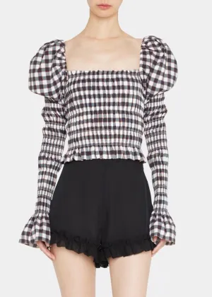 Delilah Top (Black Check)