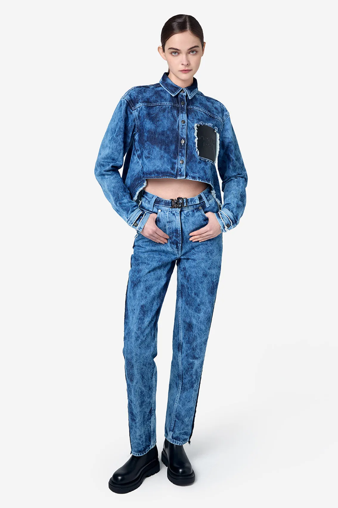 DENIM JACQUARD SHIRT