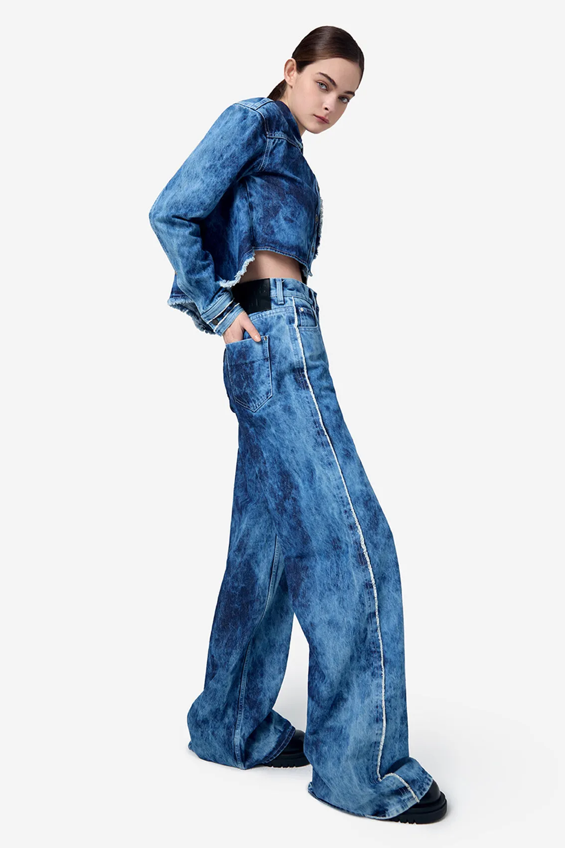DENIM JACQUARD SHIRT