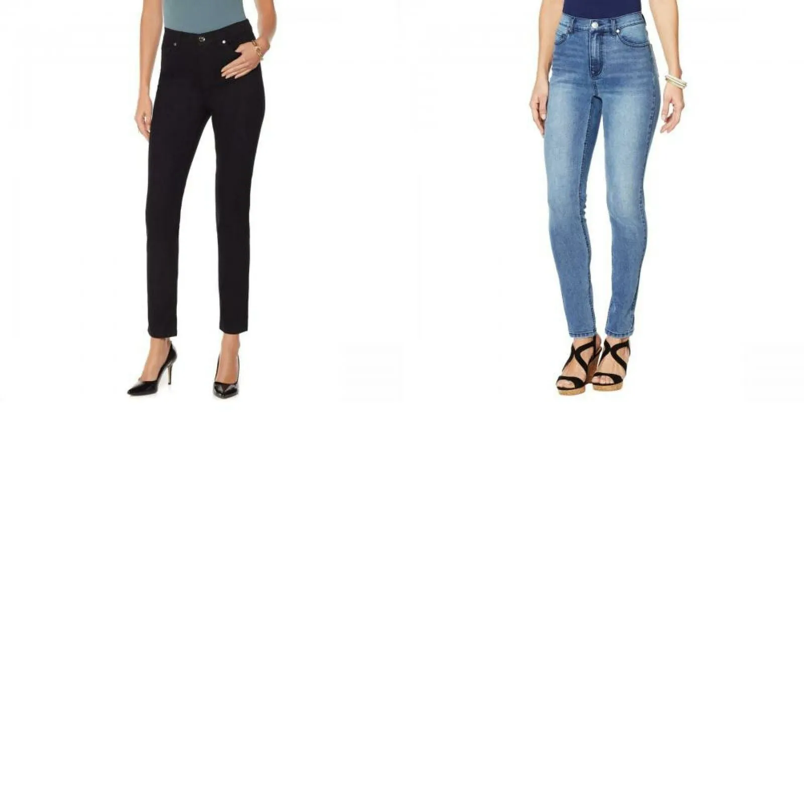 DG2 by Diane Gilman Women's Plus Size Classic Stretch Skinny Jeans