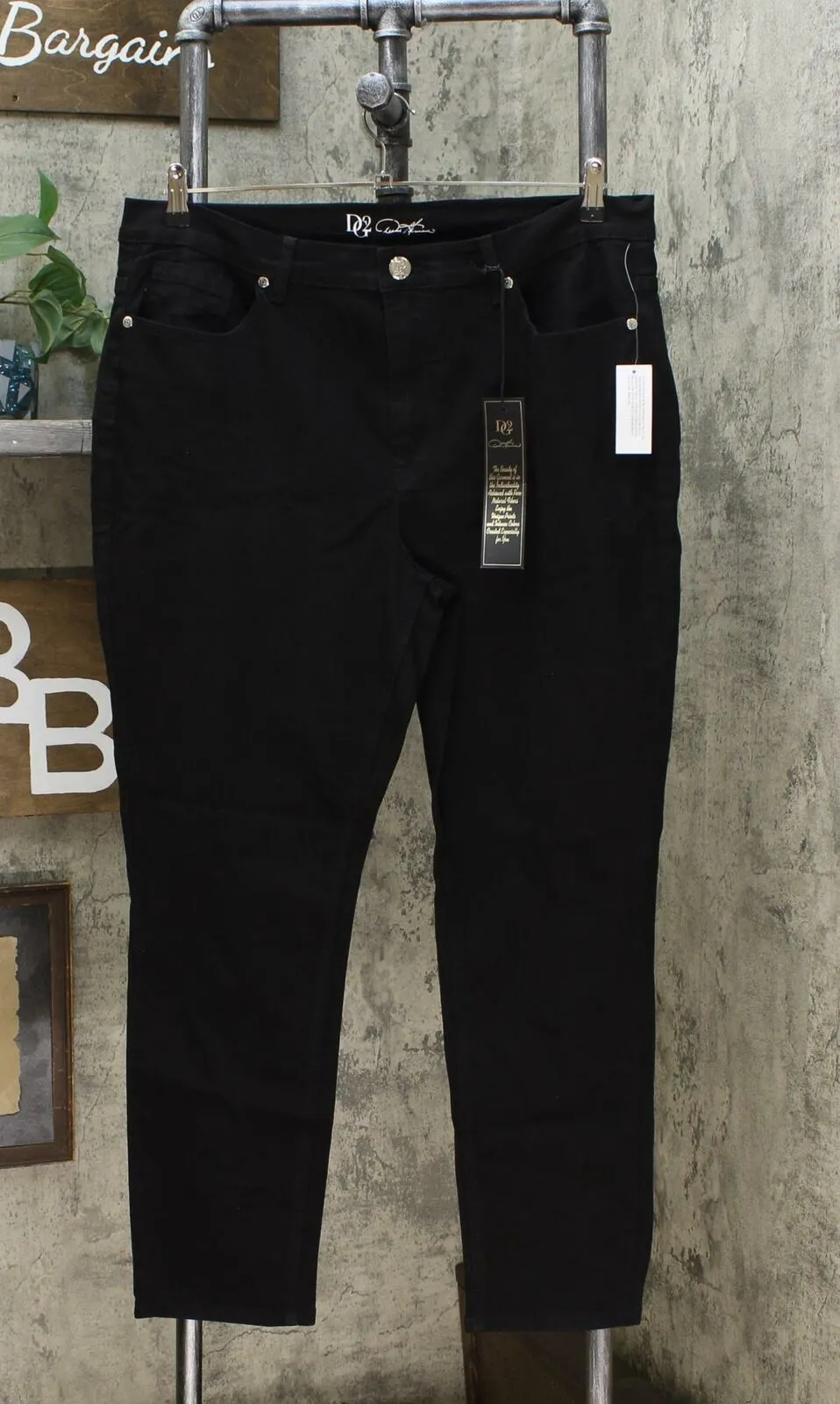 DG2 by Diane Gilman Women's Plus Size Classic Stretch Skinny Jeans
