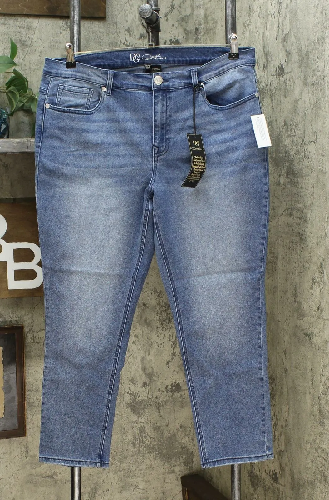 DG2 by Diane Gilman Women's Plus Size Classic Stretch Skinny Jeans