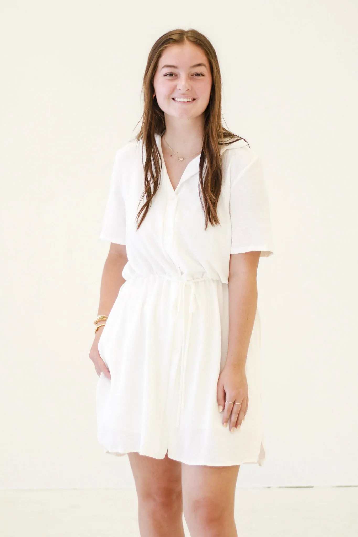 Down to Business White Romper