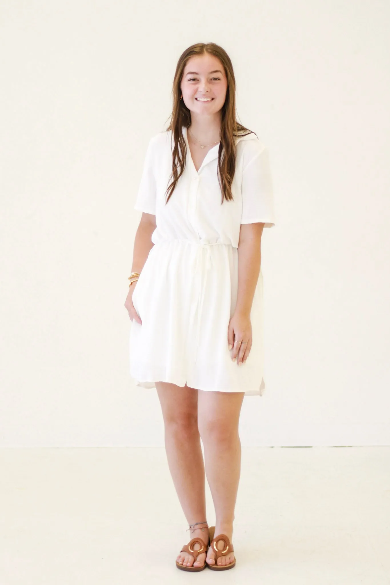 Down to Business White Romper