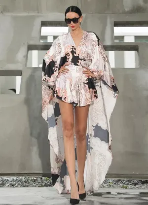 Floral Romper Cape