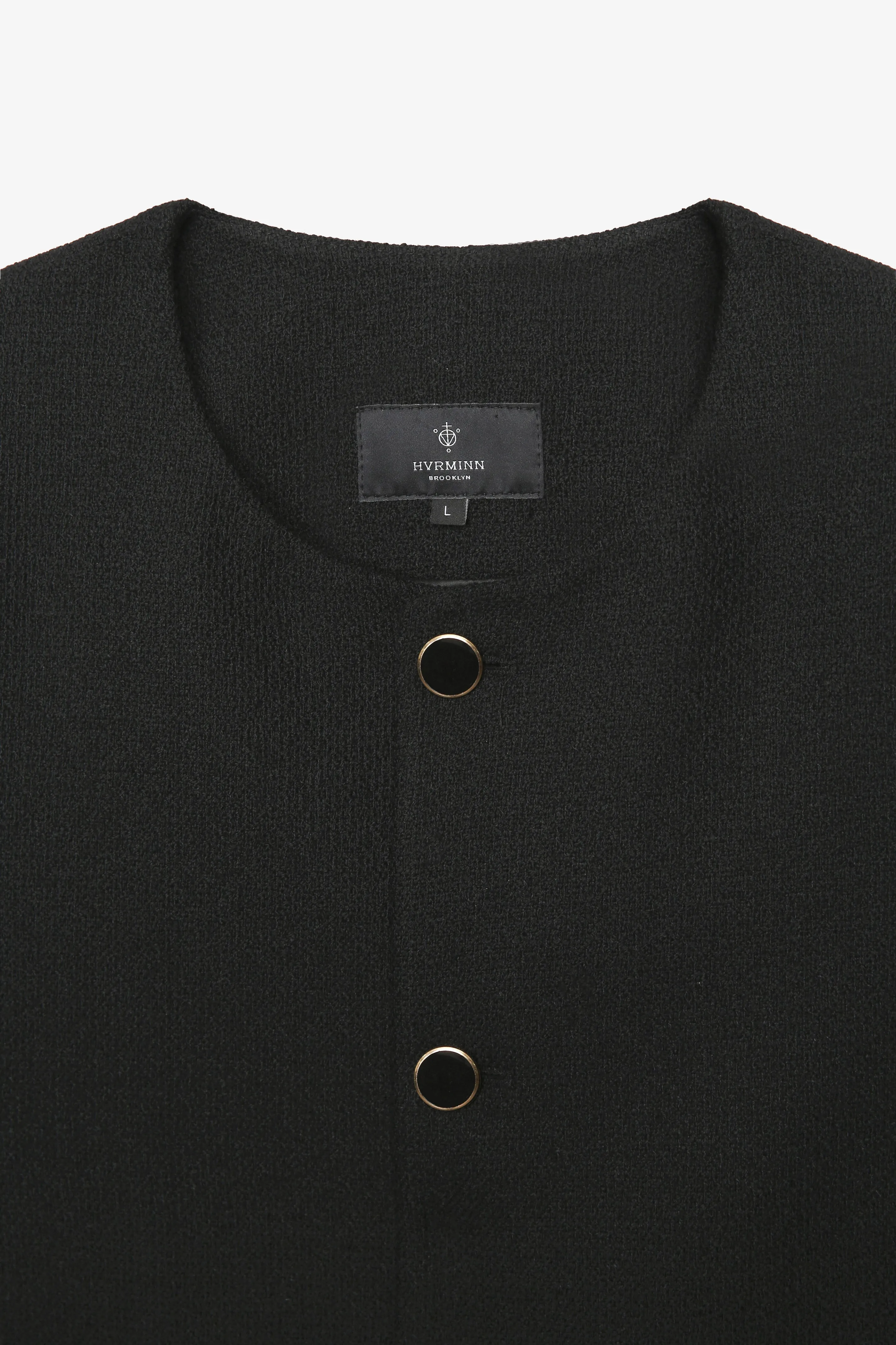 FRANKIE BOUCLE COLLARLESS JACKET