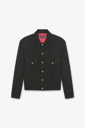 FREDDIE BOUCLE TRUCKER JACKET