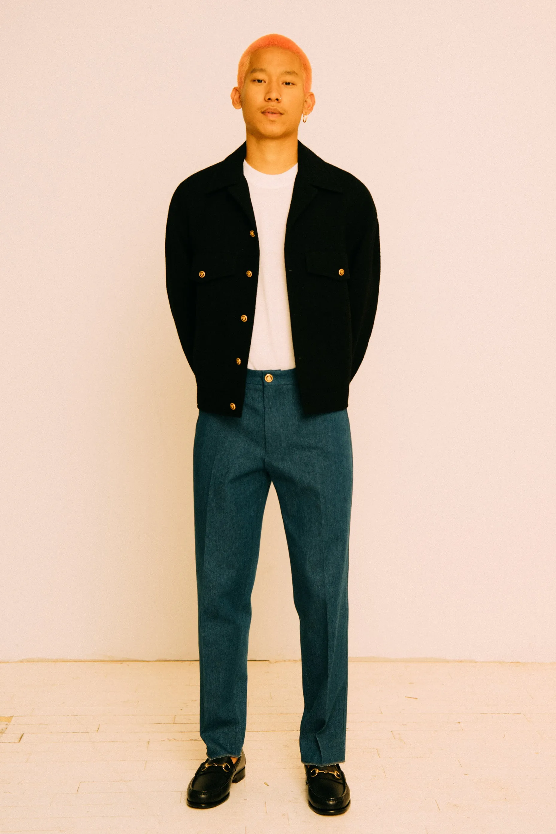 FREDDIE BOUCLE TRUCKER JACKET
