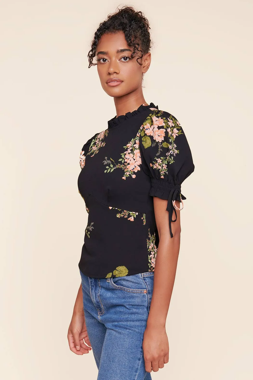 GARDEN STATE OF MIND PUFF SLEEVE TOP