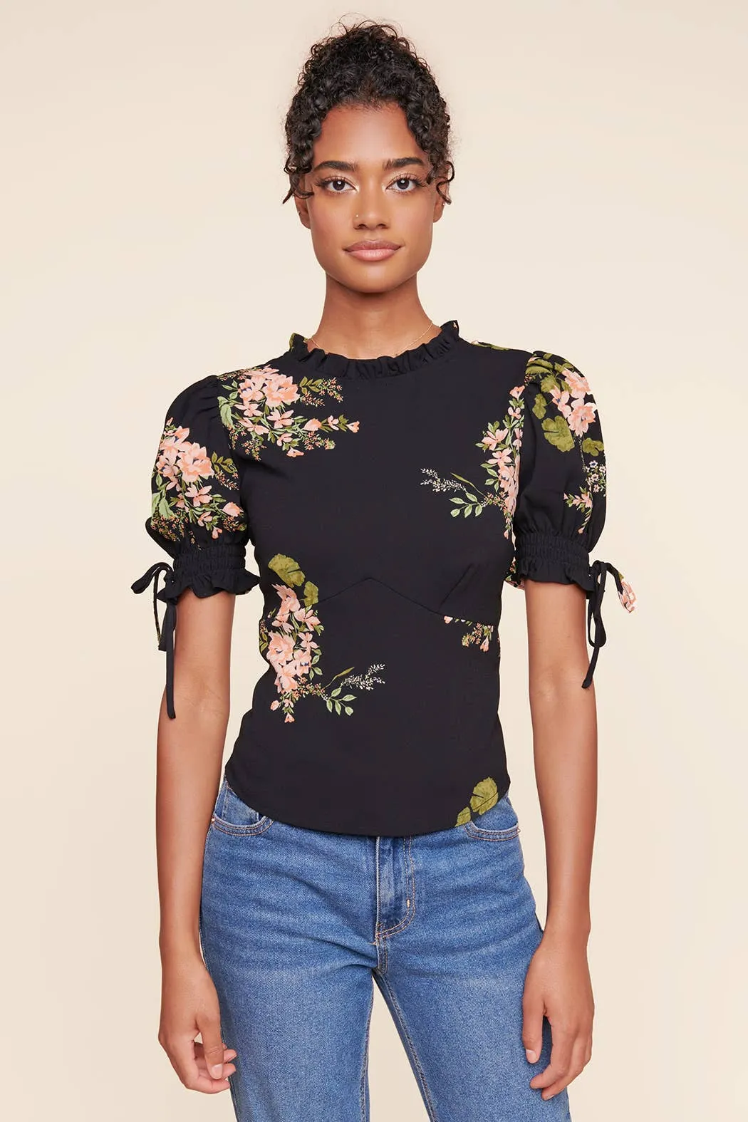 GARDEN STATE OF MIND PUFF SLEEVE TOP