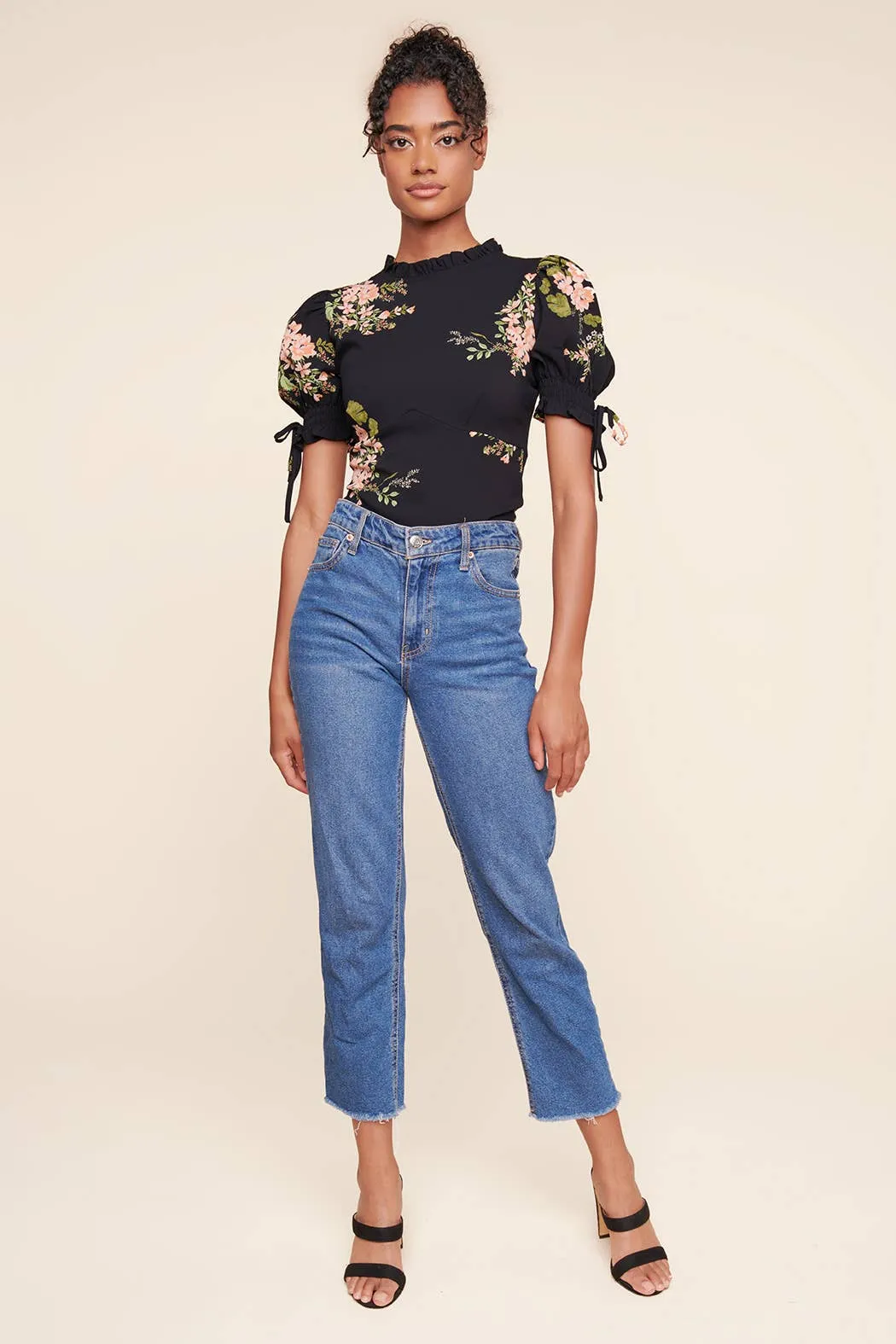 GARDEN STATE OF MIND PUFF SLEEVE TOP