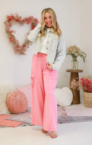 Go Your Own Way Light Wash Cropped Denim Jacket