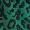 Green And Black Animal Print Long Sleeve Smock Top