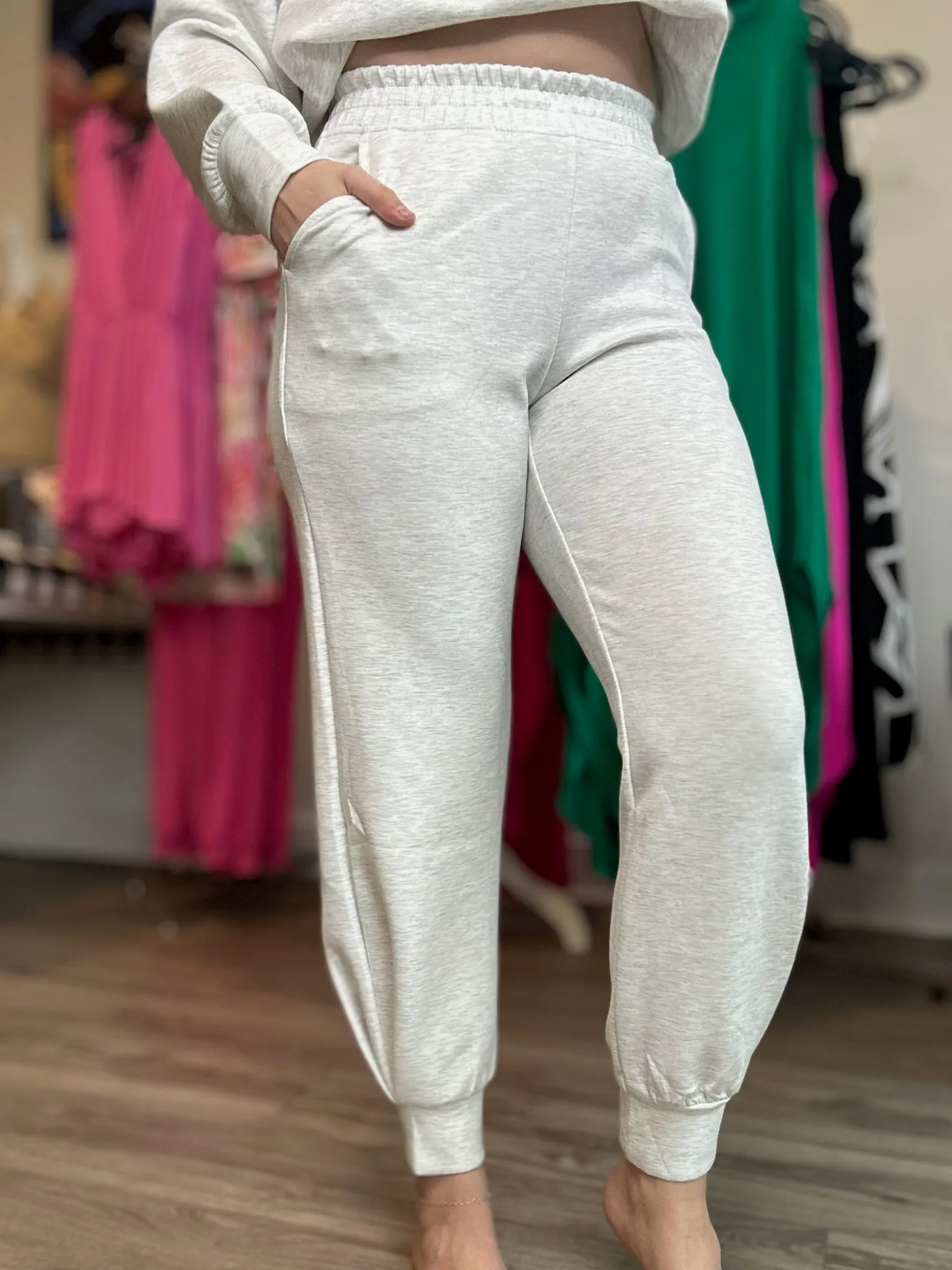 Grey Scuba Joggers