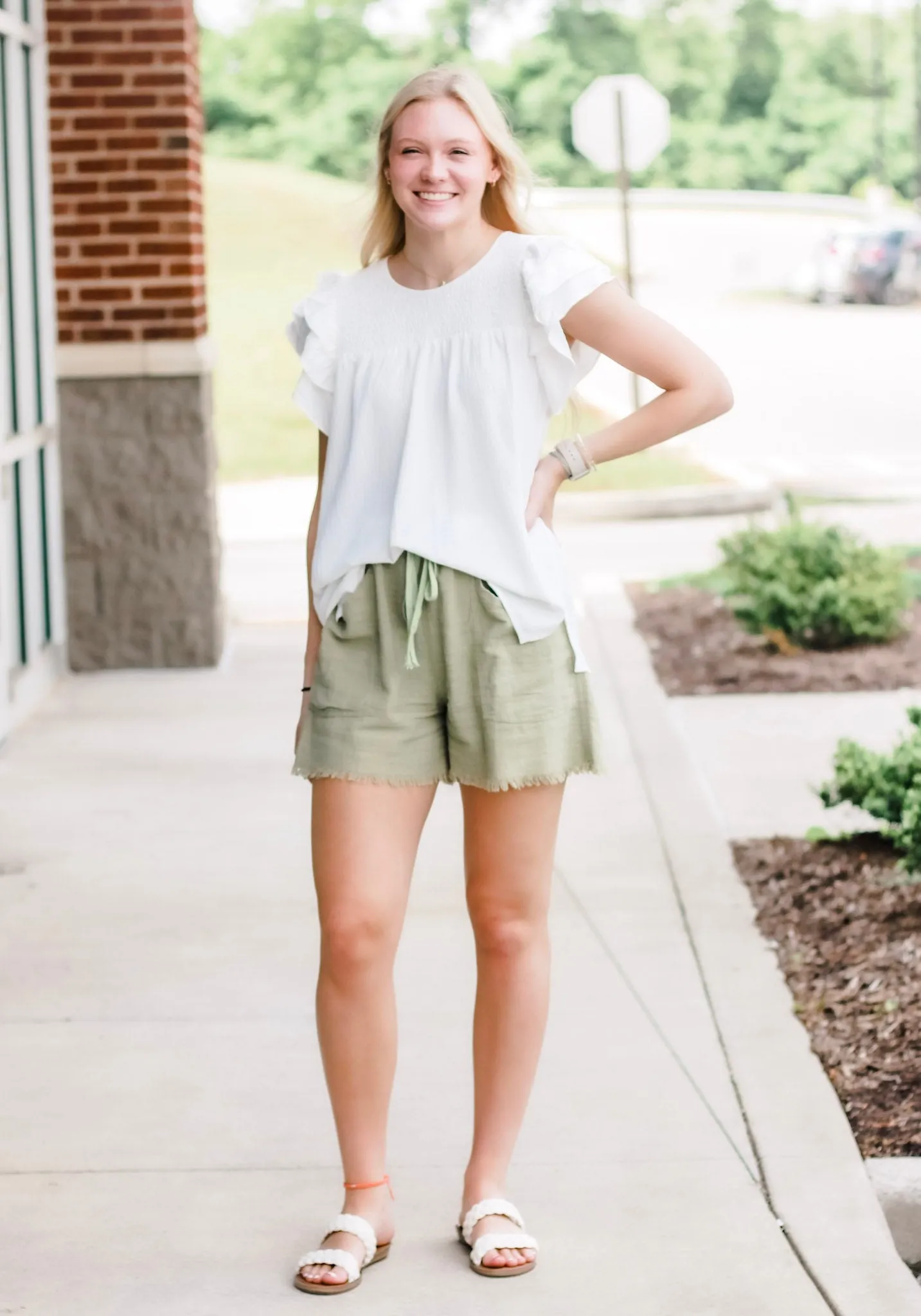 Happened So Fast White Smocked Top