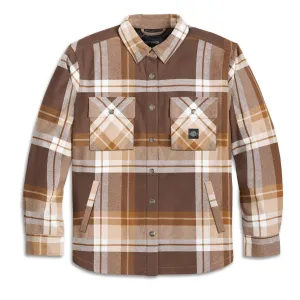 Harley-Davidson® In Between The Line Shirt Jacket - Plaid - Java & Toffee