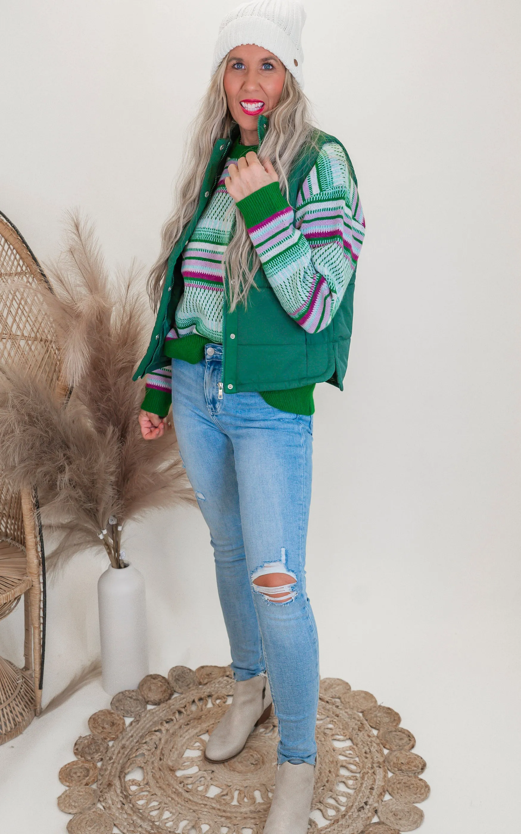 High Low Puffer Vest | Zenana - Final Sale**