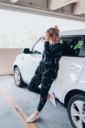 Hypnotized Bleach Dye Joggers